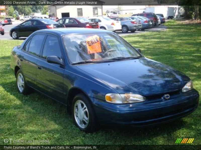 Dark Blue-Green Metallic / Light Neutral 2000 Chevrolet Prizm