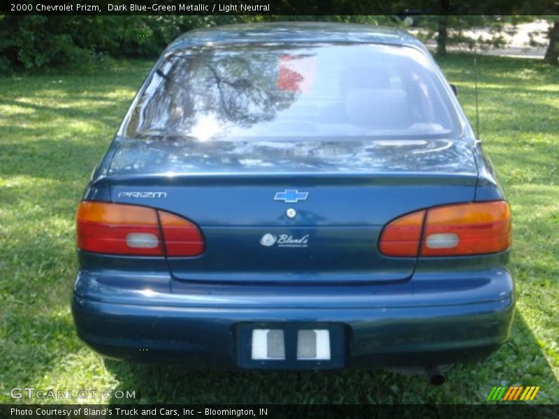 Dark Blue-Green Metallic / Light Neutral 2000 Chevrolet Prizm