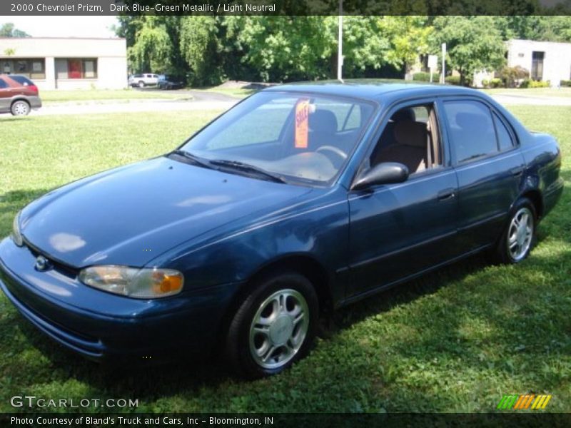 Dark Blue-Green Metallic / Light Neutral 2000 Chevrolet Prizm