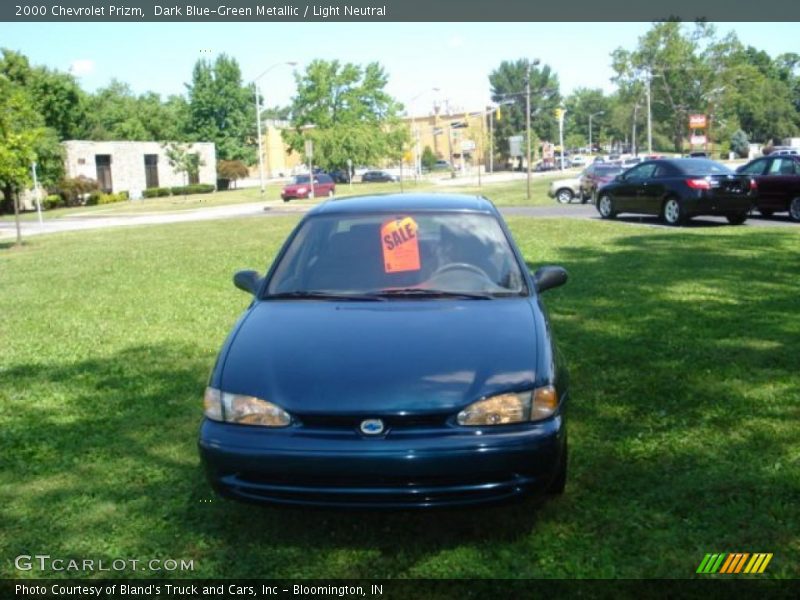Dark Blue-Green Metallic / Light Neutral 2000 Chevrolet Prizm