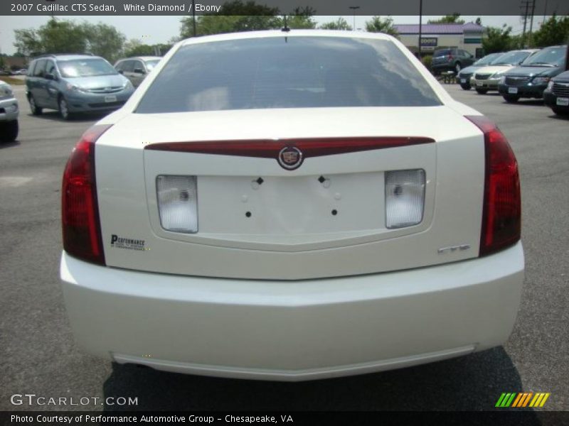 White Diamond / Ebony 2007 Cadillac CTS Sedan