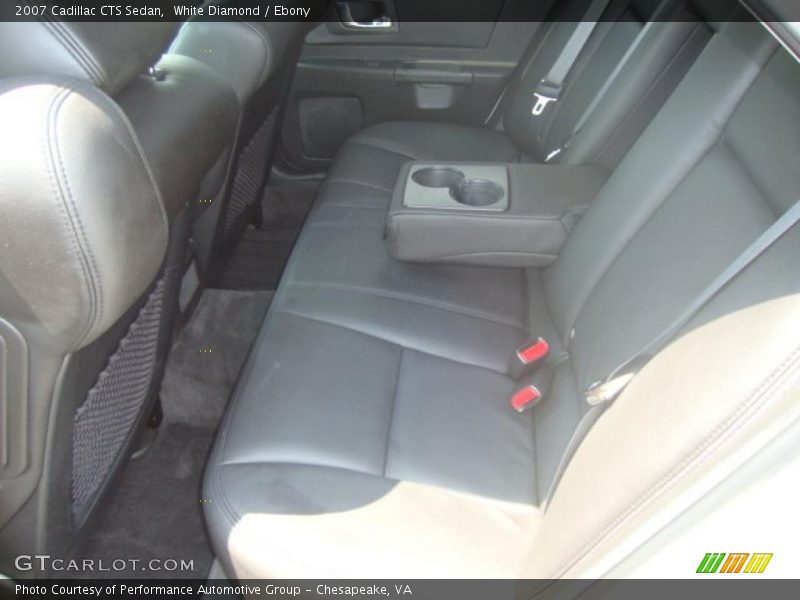White Diamond / Ebony 2007 Cadillac CTS Sedan