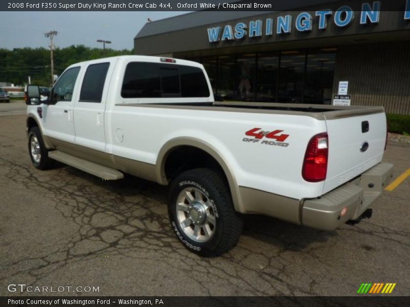 Oxford White / Chaparral Brown 2008 Ford F350 Super Duty King Ranch Crew Cab 4x4
