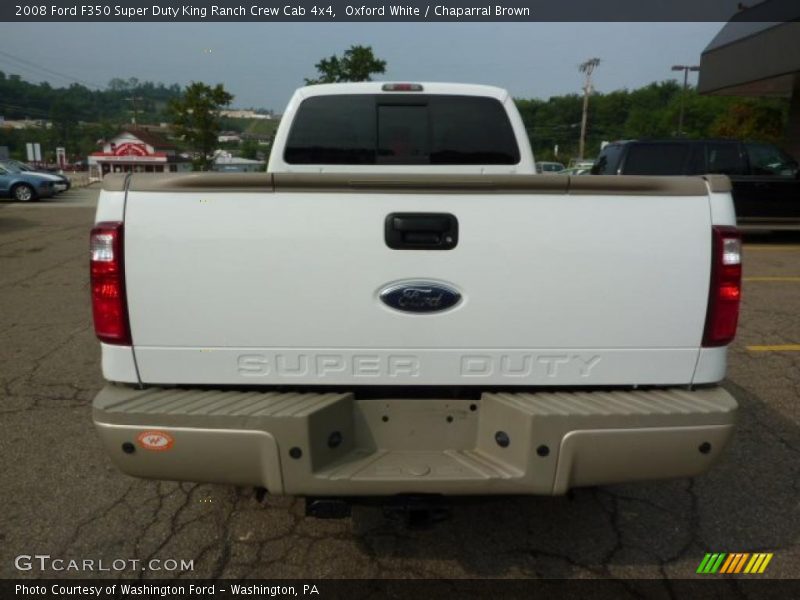 Oxford White / Chaparral Brown 2008 Ford F350 Super Duty King Ranch Crew Cab 4x4