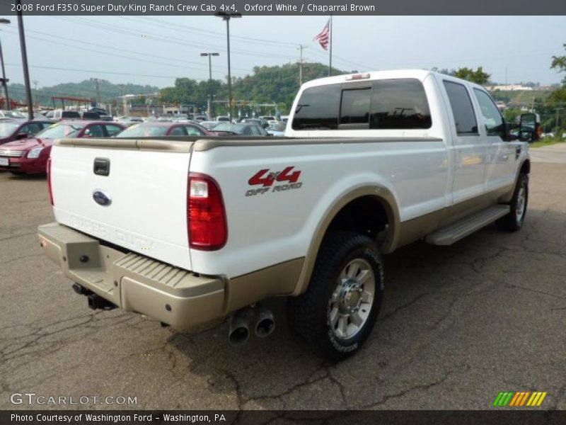 Oxford White / Chaparral Brown 2008 Ford F350 Super Duty King Ranch Crew Cab 4x4
