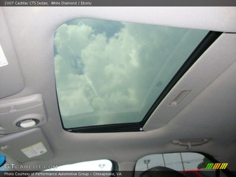 White Diamond / Ebony 2007 Cadillac CTS Sedan