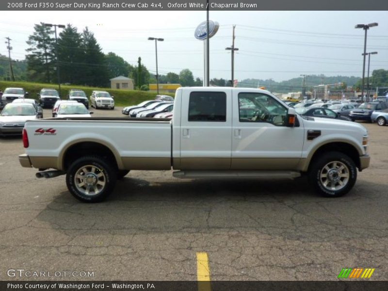 Oxford White / Chaparral Brown 2008 Ford F350 Super Duty King Ranch Crew Cab 4x4