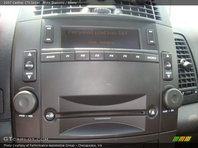 White Diamond / Ebony 2007 Cadillac CTS Sedan