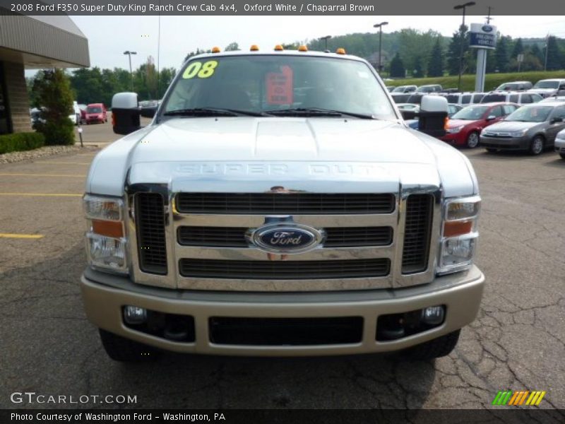 Oxford White / Chaparral Brown 2008 Ford F350 Super Duty King Ranch Crew Cab 4x4