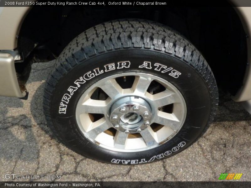 Oxford White / Chaparral Brown 2008 Ford F350 Super Duty King Ranch Crew Cab 4x4