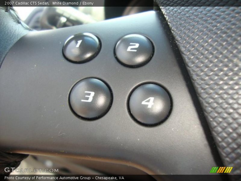 White Diamond / Ebony 2007 Cadillac CTS Sedan