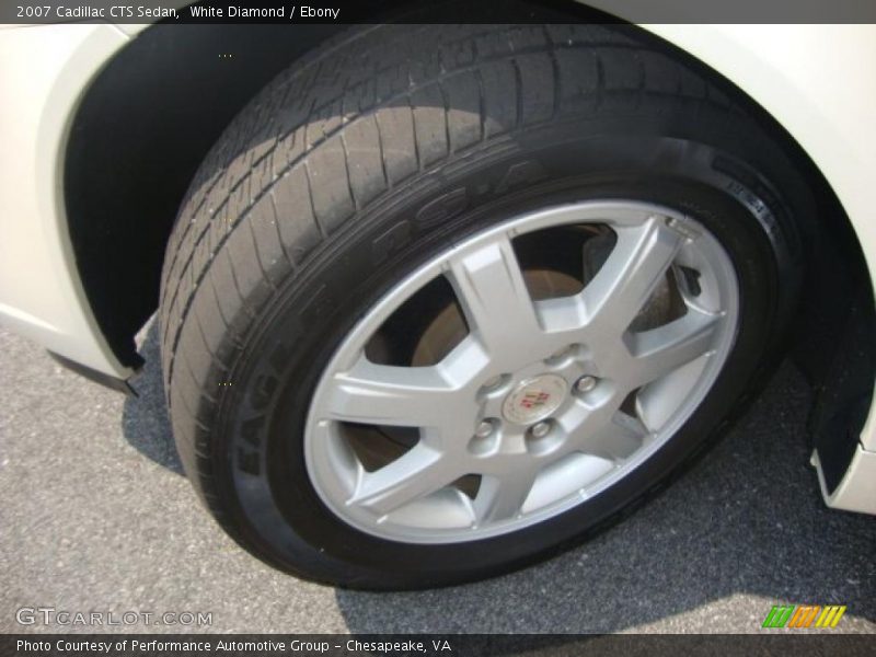 White Diamond / Ebony 2007 Cadillac CTS Sedan