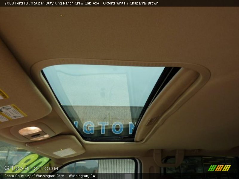 Oxford White / Chaparral Brown 2008 Ford F350 Super Duty King Ranch Crew Cab 4x4
