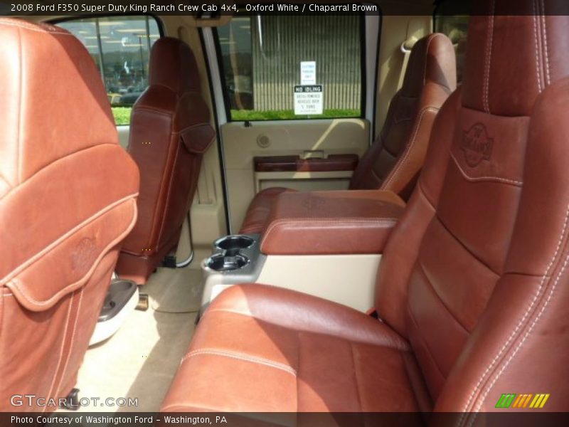 Oxford White / Chaparral Brown 2008 Ford F350 Super Duty King Ranch Crew Cab 4x4