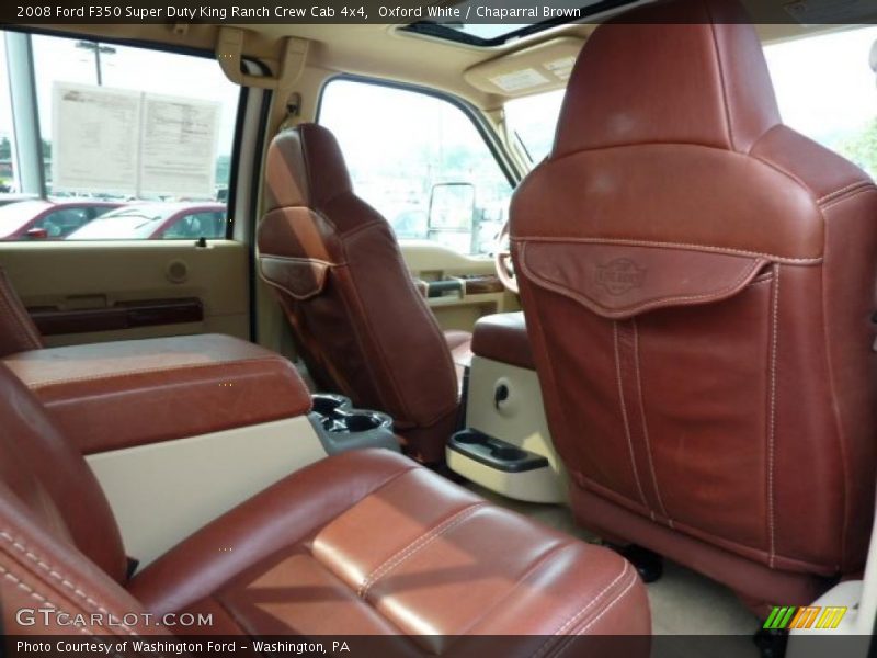 Oxford White / Chaparral Brown 2008 Ford F350 Super Duty King Ranch Crew Cab 4x4