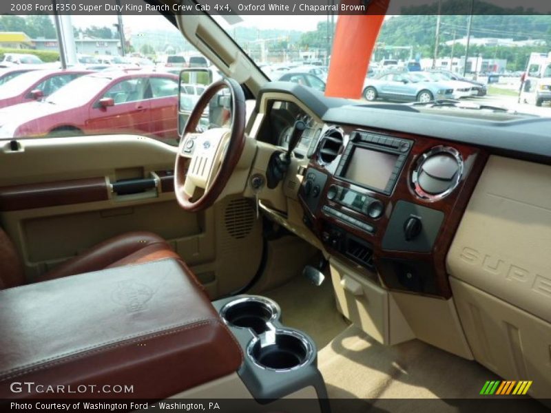 Oxford White / Chaparral Brown 2008 Ford F350 Super Duty King Ranch Crew Cab 4x4