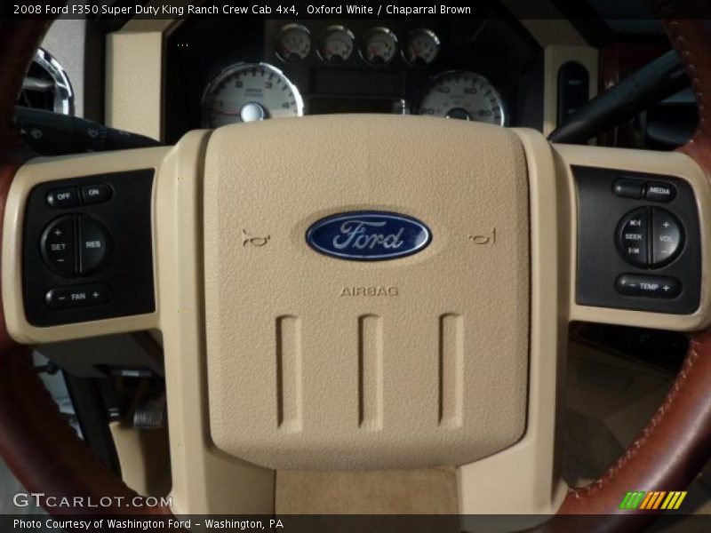Oxford White / Chaparral Brown 2008 Ford F350 Super Duty King Ranch Crew Cab 4x4