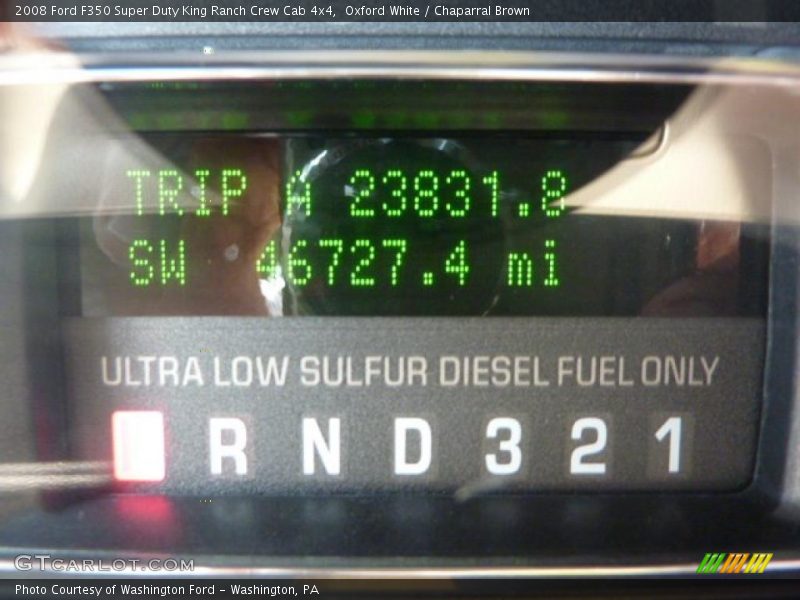 Oxford White / Chaparral Brown 2008 Ford F350 Super Duty King Ranch Crew Cab 4x4