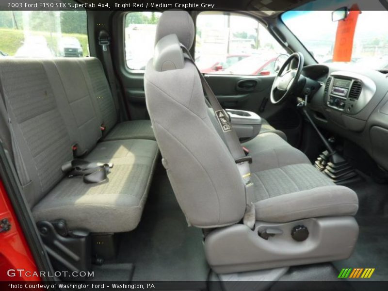 Bright Red / Medium Graphite Grey 2003 Ford F150 STX SuperCab 4x4