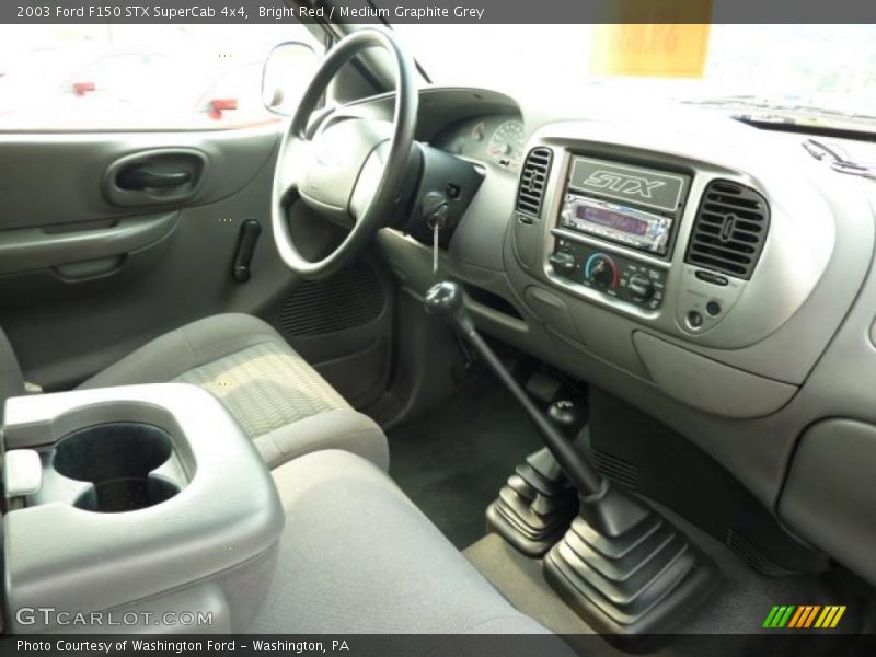 Bright Red / Medium Graphite Grey 2003 Ford F150 STX SuperCab 4x4