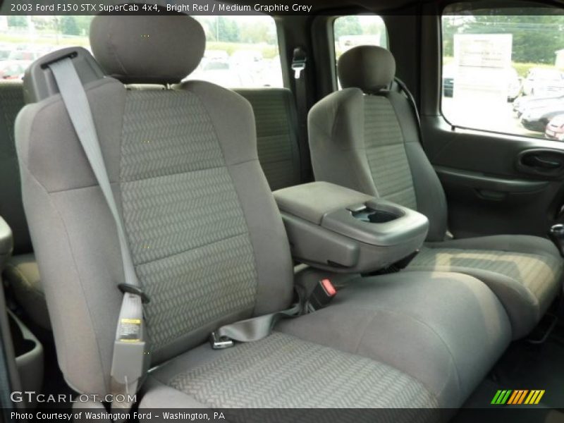 Bright Red / Medium Graphite Grey 2003 Ford F150 STX SuperCab 4x4