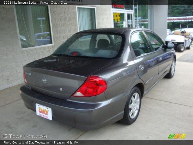 Pewter Gray / Gray 2002 Kia Spectra Sedan