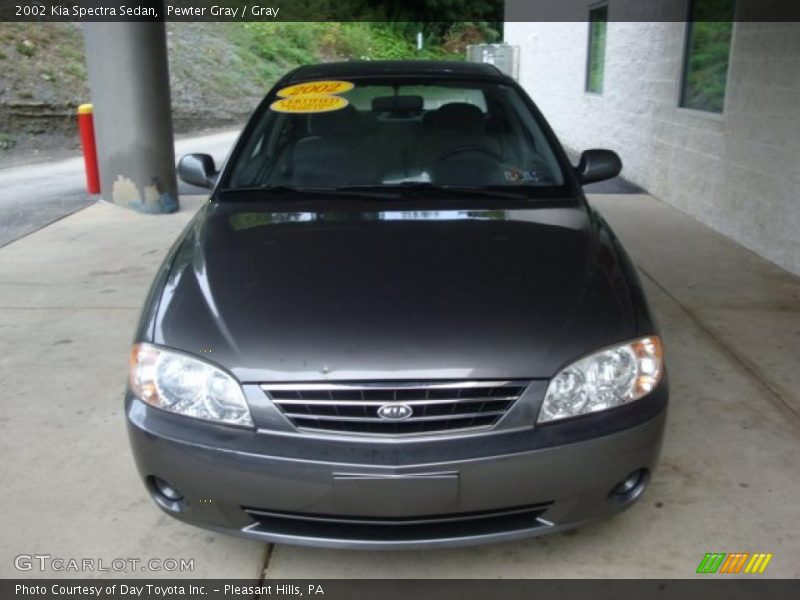 Pewter Gray / Gray 2002 Kia Spectra Sedan