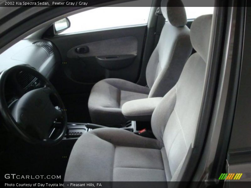 Pewter Gray / Gray 2002 Kia Spectra Sedan