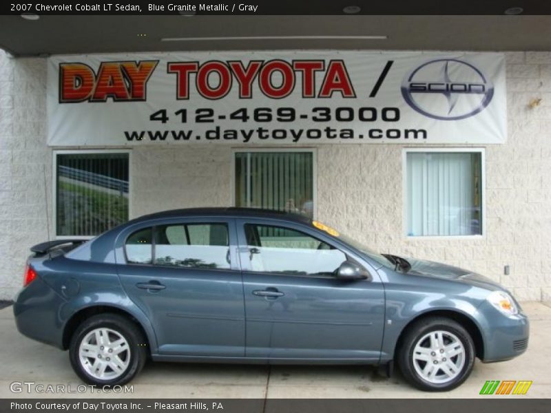 Blue Granite Metallic / Gray 2007 Chevrolet Cobalt LT Sedan