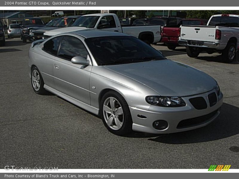 Quicksilver Metallic / Red 2004 Pontiac GTO Coupe