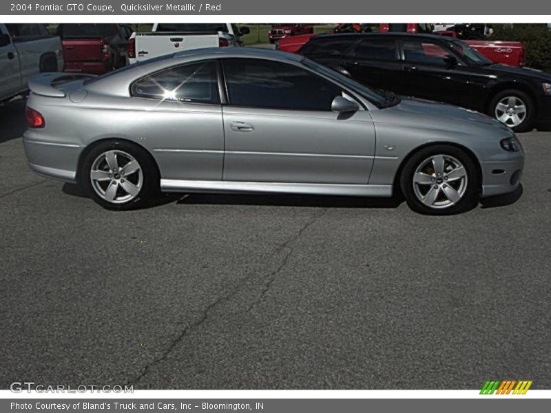 Quicksilver Metallic / Red 2004 Pontiac GTO Coupe