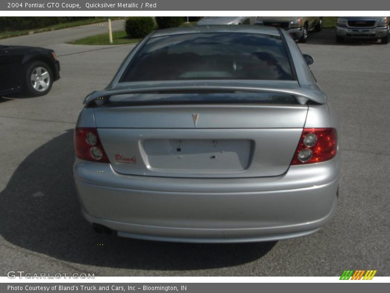 Quicksilver Metallic / Red 2004 Pontiac GTO Coupe