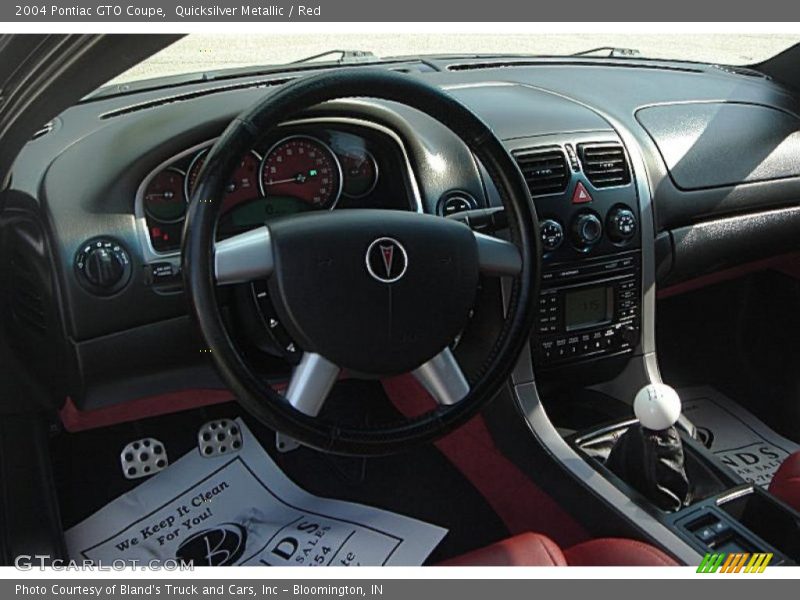 Quicksilver Metallic / Red 2004 Pontiac GTO Coupe