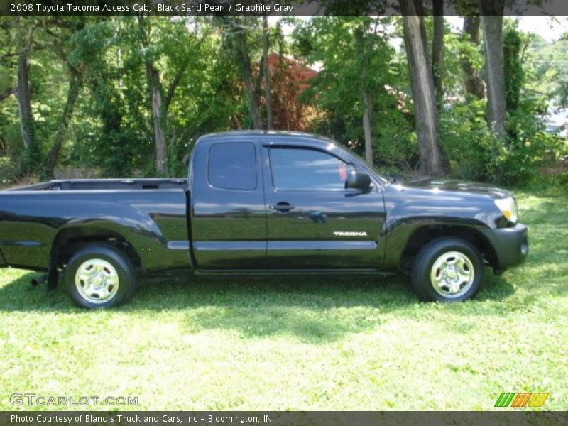 Black Sand Pearl / Graphite Gray 2008 Toyota Tacoma Access Cab