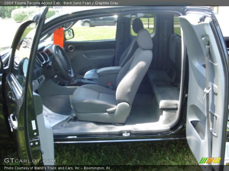 Black Sand Pearl / Graphite Gray 2008 Toyota Tacoma Access Cab