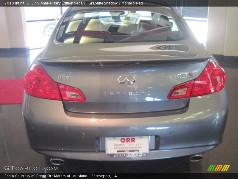Graphite Shadow / Monaco Red 2010 Infiniti G  37 S Anniversary Edition Sedan