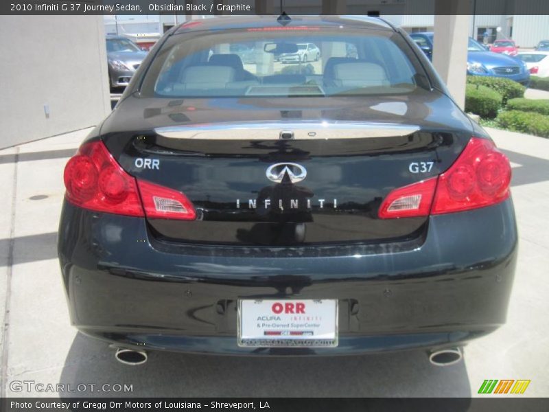 Obsidian Black / Graphite 2010 Infiniti G 37 Journey Sedan