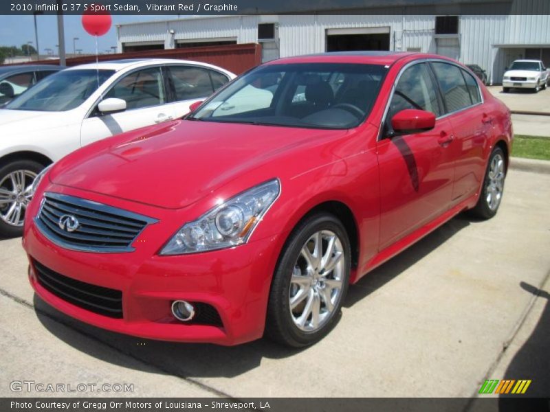 Vibrant Red / Graphite 2010 Infiniti G 37 S Sport Sedan