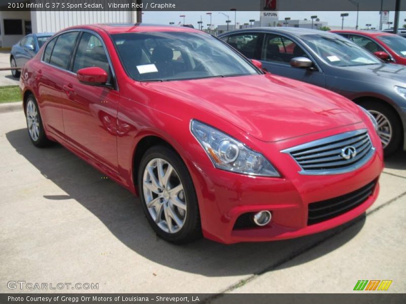 Vibrant Red / Graphite 2010 Infiniti G 37 S Sport Sedan