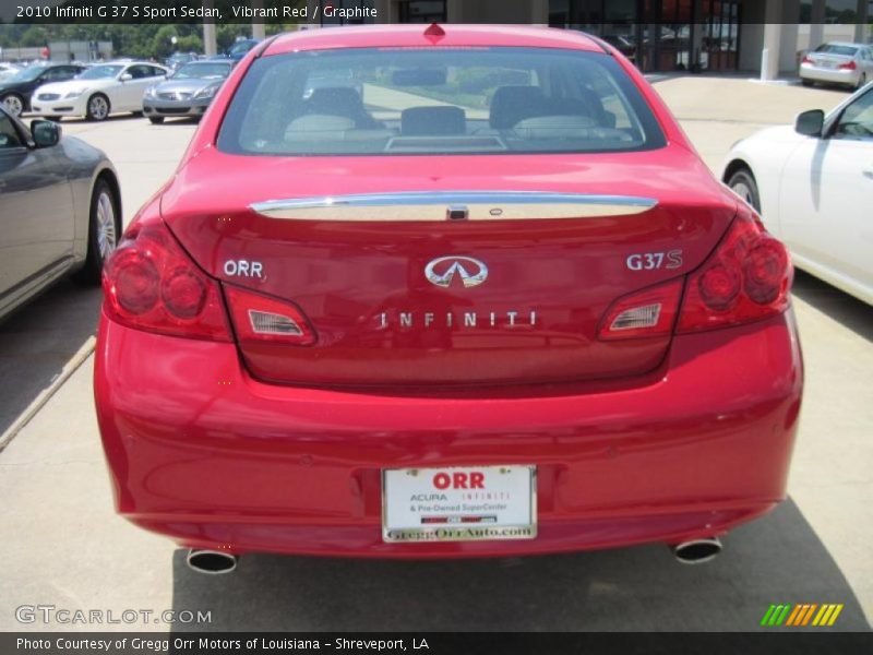 Vibrant Red / Graphite 2010 Infiniti G 37 S Sport Sedan