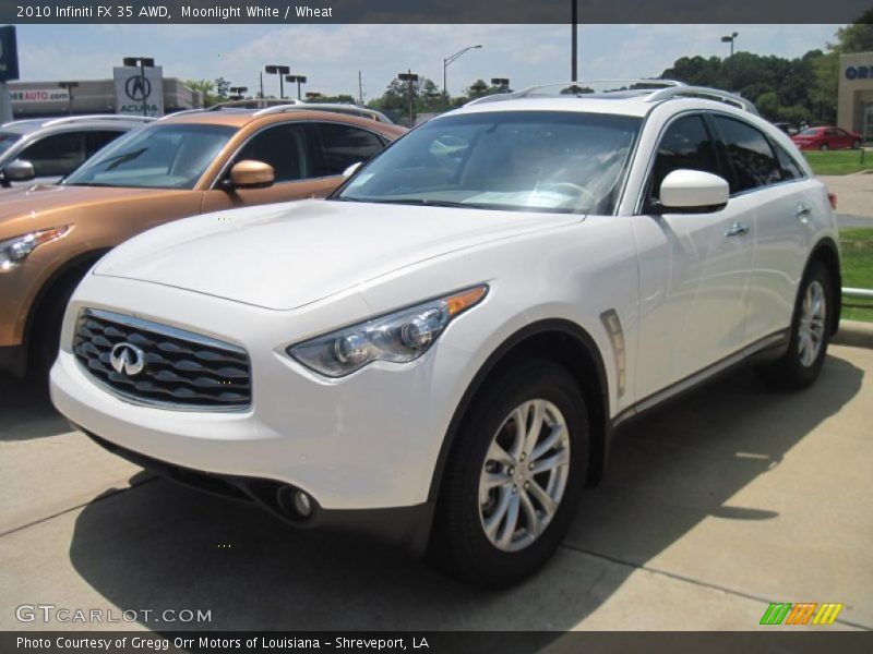 Moonlight White / Wheat 2010 Infiniti FX 35 AWD