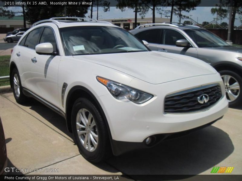 Moonlight White / Wheat 2010 Infiniti FX 35 AWD