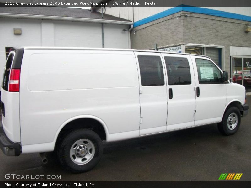 Summit White / Medium Pewter 2010 Chevrolet Express 2500 Extended Work Van