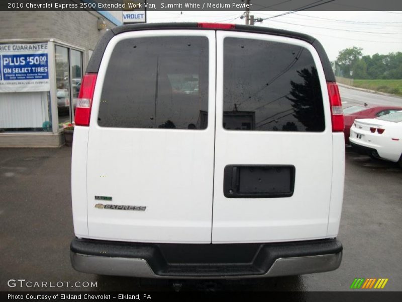 Summit White / Medium Pewter 2010 Chevrolet Express 2500 Extended Work Van