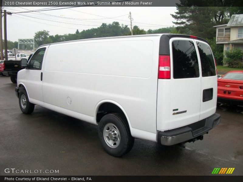 Summit White / Medium Pewter 2010 Chevrolet Express 2500 Extended Work Van