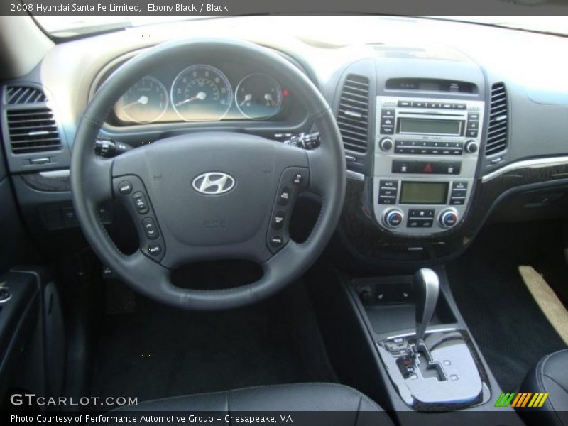 Ebony Black / Black 2008 Hyundai Santa Fe Limited