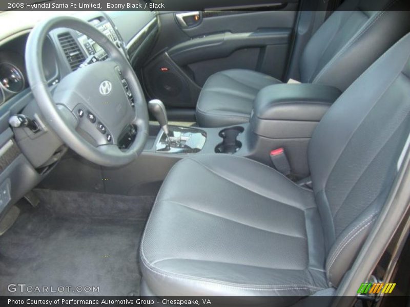 Ebony Black / Black 2008 Hyundai Santa Fe Limited