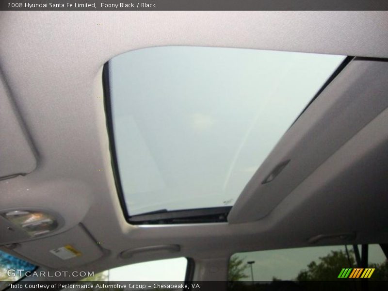 Ebony Black / Black 2008 Hyundai Santa Fe Limited
