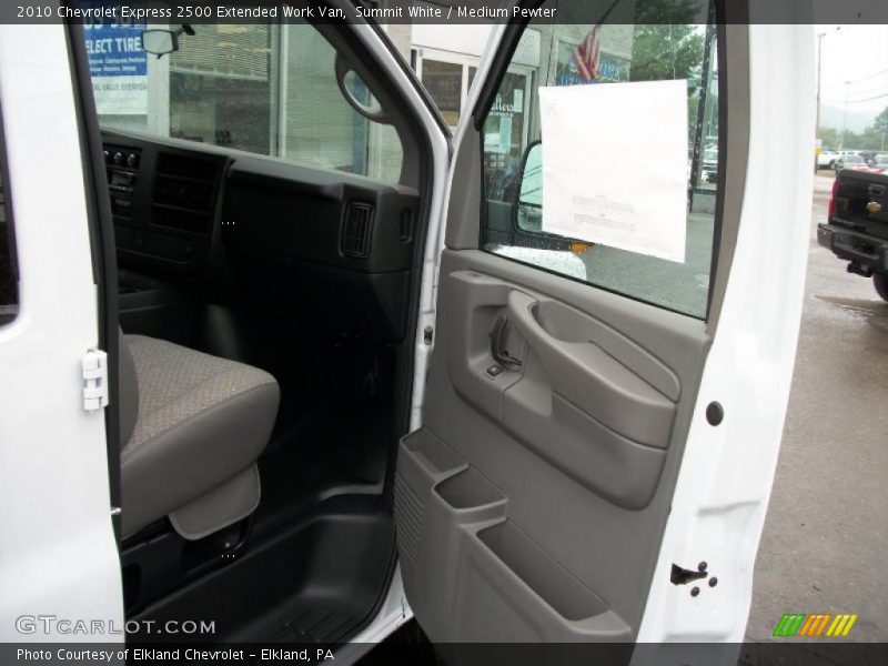 Summit White / Medium Pewter 2010 Chevrolet Express 2500 Extended Work Van