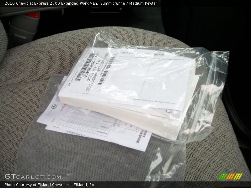 Summit White / Medium Pewter 2010 Chevrolet Express 2500 Extended Work Van